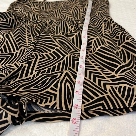 Vintage Tan and Black Belted Swim Romper - Picture 13 of 14